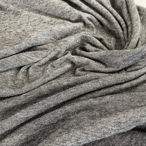 Modern Amusement Grey Slim Striped Leaf Print Pocket T-Shirt Men’s Size L. - Picture 11 of 11